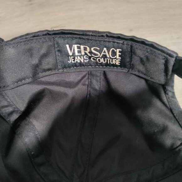 Versace Intensive Versace Jeans Couture Black Satin Baseball Style Hat - Picture 6 of 9